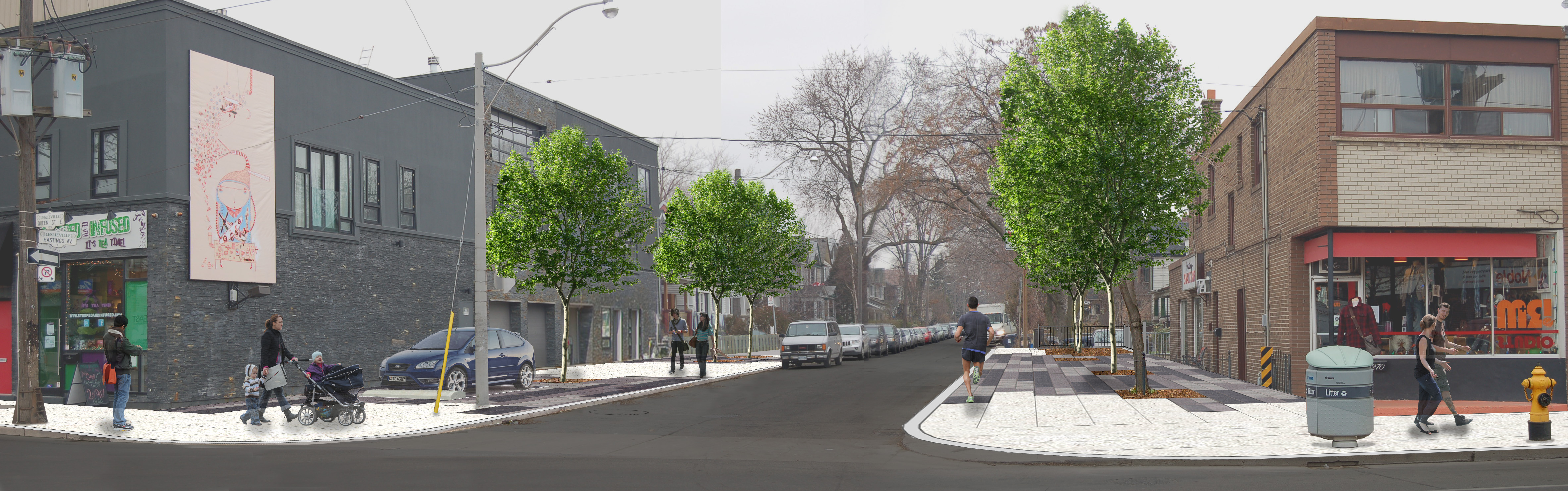 Leslie-Queen Streetscape Enhancements