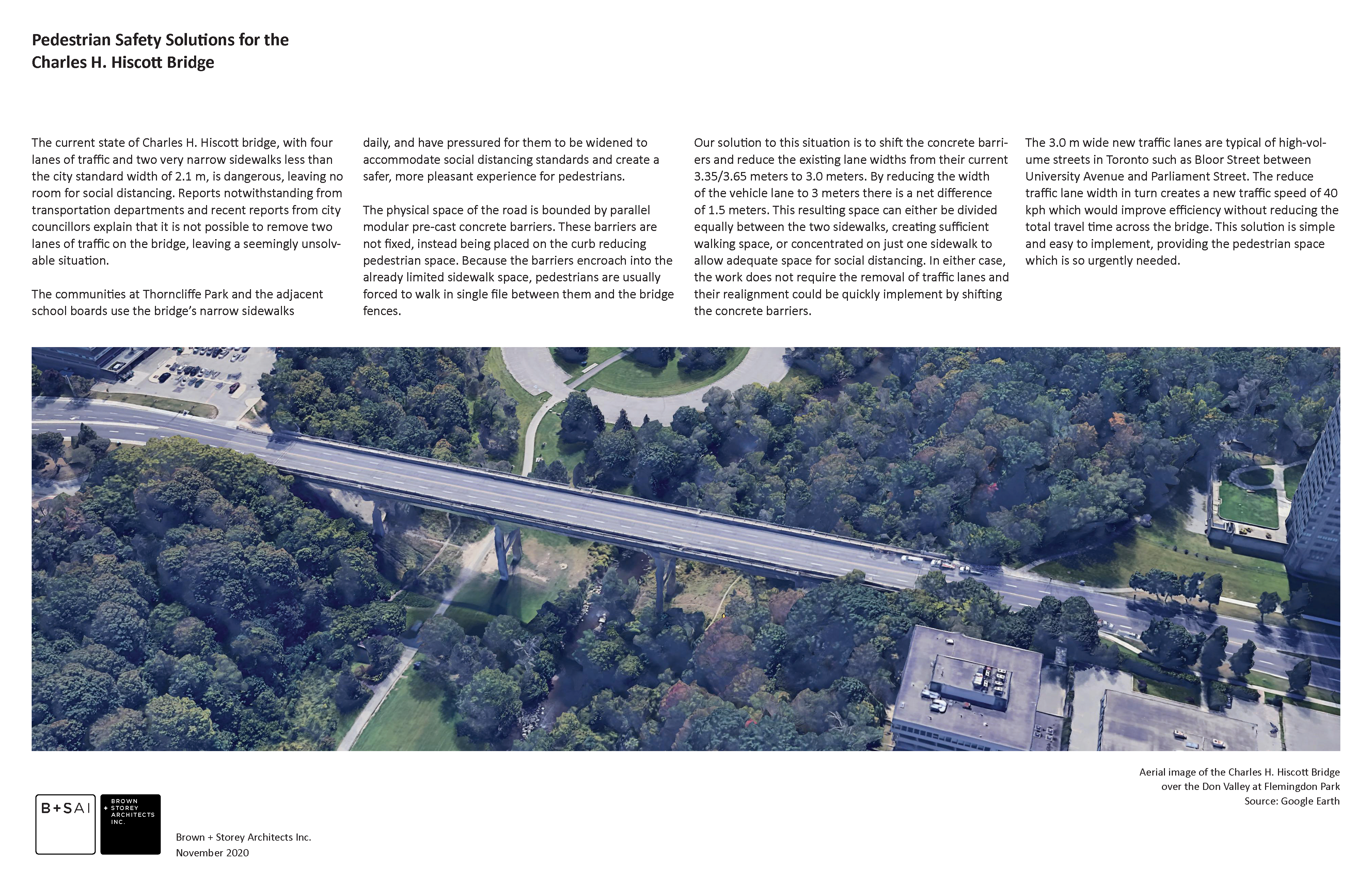 Pedestrian Safety Solutions for the Charles H. Hiscott Bridge